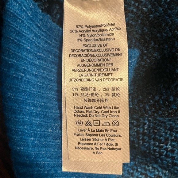 NWT DKNY Jeans Women's Mixed-Knit Drop-Sleeve Sweater Size LG - Picture 5 of 5